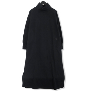 THE NORTH FACE PURPLE LABEL ノースフェイスパープルレーベル 七分袖ワンピース NTW6255N Turtle Neck Dress ブラック 黒 WS 71009379