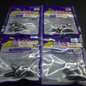 Maruto BASSing WORMSINKER サイズ3.5g 合計4枚セット (2L0400) ※クリックポスト20