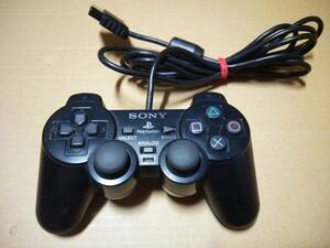 中古 [ゲーム/PS2] PlayStation 2 プレイステーション2 アナログコントローラー デュアルショック2 「ミッドナイトブラック」(SCPH-10010) 
