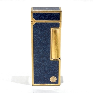 1円～最落なし ダンヒル ガスライター 1ローラー ブルー×ゴールド 喫煙具 ユニセックス☆0202