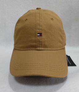 新品 トミーヒルフィガー 帽子 ロゴ キャップ 男女兼用 ブラウン