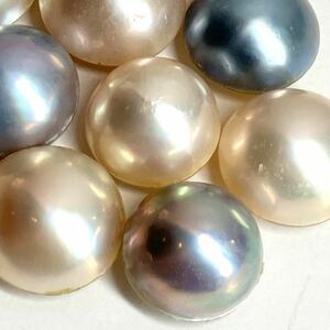 ●マベパール10点おまとめ●m 約13.8-15.7mm 20g/100ct pearl パール 半円真珠 ジュエリー jewelry 裸石 宝石 k