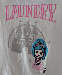Laundry　ランドリー　Tシャツ　110　シンデレラ　ラメ感あり　ガラスの靴　日本製 