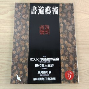 B2310025書道藝術1996年9月号 創刊14周年記念号第5号 ボストン美術館至宝 中国宋 元画 現代書関東 浅見喜舟展 生誕100年 第48回毎日書道展