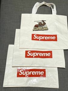 送料無料 小 3枚 新型 Supreme bag 24SS シュプリーム ショッパー ショップ袋 エコバッグ トートバッグ 店舗限定 box logo ボックスロゴ 