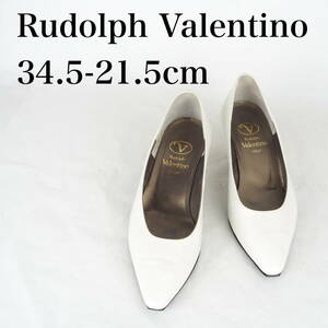 MK2460*Rudolph Valentino*ルフドルフヴァレンティノ*レディースパンプス*34.5-21.5cm*アイボリー