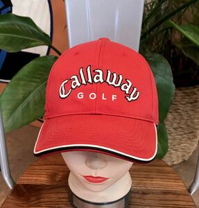 Callaway GOLF／ゴルフキャップ／レッド／メンズフリーサイズ