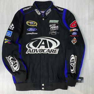 USA最強モータースポーツ 【3XL】 NASCAR ナスカー JHデザイン ADVOCARE レーシングジャケット TREVOR トレバー USA正規品 ブラック 黒 青