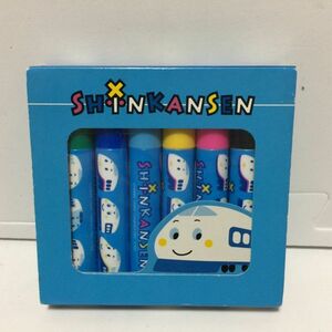 【中古 送料込】サンリオ しんかんせん サインペン　インク色 ６色 ペンの長さ(約) 9.5cm◆D2793