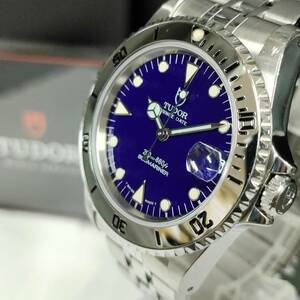 060509 260798 TUDOR チューダー 文字盤ブルー 自動巻き ボーイズ 腕時計 稼働品
