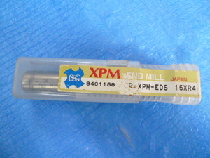 未使用品 OSG 粉末ハイスコーナRエンドミル XPM 2刃 ショート CR-XPM-EDS 15×R4 刃径15mmシャンク径16mm刃長30mm S/N：8401158