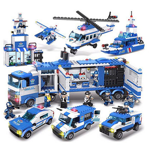 LEGO互換品　ミニカーセット 警察車両　模型 組立おもちゃ　男の子プレゼント