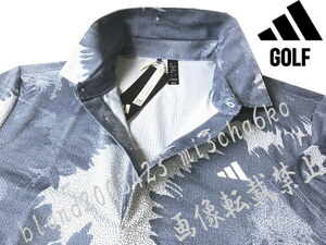 ■新品【adidas GOLF】アディダスゴルフ ラージフラワー柄 吸湿性&通気性 半袖ポロシャツ■WN/2XL
