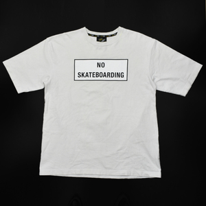 FAT NO GO SKATEBOARDING Tシャツ ホワイト ヘビーウェイト size.FAT