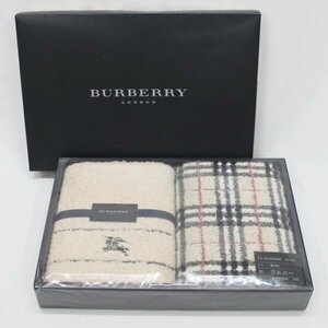 BURBERRY バーバリーフェイスタオル 2枚 未使用 ①(j)