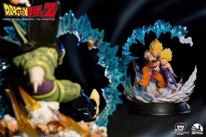 INFINITY Studio 正規品 新品未開封品 1/6 ドラゴンボール 悟空&悟飯 VS 完全体セル 樹脂製スタチュー 塗装済 完成品 DX限定