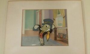ディズニー ピノキオ　ジミニークリケット　原画 セル画 限定 レア Disney 入手困難