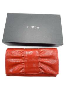 FURLA フルラ エナメル長財布