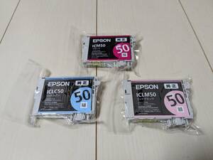 ☆未使用品★EPSON 純正インク 風船/ふうせん IC6CL50 IC50 3色組 ICM50 ICLM50 ICLC50 マゼンタ ライトシアン ライトマゼンタ ※期限切れ