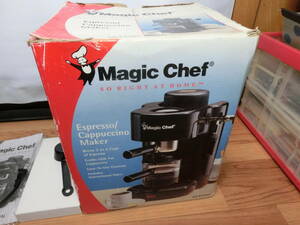 ● USA Magic Chef エスプレッソ・カプチーノメーカーMCEX98V 取説 元箱付 未使用保管品 ●