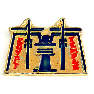 ピンバッジ・古代エジプト文明の寺院◆フランス限定ピンズ◆レアなヴィンテージものピンバッチ