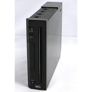 【中古】任天堂 家庭用ゲーム機 Wii [ウィー] クロ 本体のみ カバーなし [管理:1350009579]