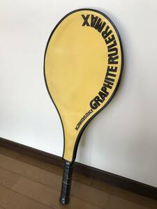 当時物　未使用　デッドストック　カワサキ　kawasaki　テニスラケット　カバー付き　フレームのみ　　HF1720