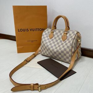 LOUIS VUITTON スピーディ・バンドリエール 25 ダミエ・アズール 2WAY ハンドバッグ ミニボストンバッグ ショルダーバッグ 斜め掛け