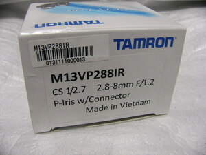 ★新品★ TAMRON M13VP288IR 近赤外対応 2.8-8mm/F1.2 バリフォーカル ズームレンズ CSマウント メガ画素