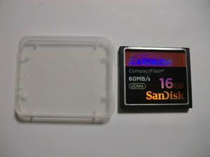ケース付き　16GB　EXTREME　UDMA　60MB/s　CFカード　フォーマット済み　メモリーカード　コンパクトフラッシュカード