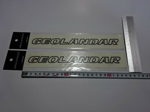 GEOLANDAR のステッカーです。サイズSS 2枚セット。本物です。