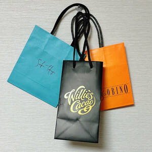 高島屋 高級チョコレートブランド ショッパー 3種セット ショップ紙袋