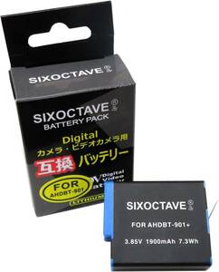 AHDBT-901 GoPro ゴープロ 互換バッテリー 1個　残量表示対応 純正充電器で充電可能 Hero9 Hero 9 black Hero10 Hero10 Black 対応