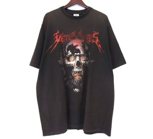 ヴェトモン VETEMENTS ■ 17AW 【 OVERSIZED HEAVY METAL PRINT Tee 】 ヘビー メタル スカル オーバーサイズ 半袖 Tシャツ w19016