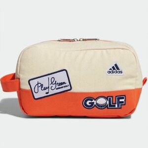 ★アディダス ゴルフ adidas GOLF 新品 カジュアル コットン キャンバス ハンドル ポーチ 小物入れ 収納 バッグ BAG [HG8232] 六★QWER★