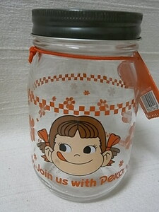 不二家　ペコちゃん　キャンデーボトル　空き瓶　空きビン　保存容器　ガラス製　2005年　小物入れ　送料￥510～ 他