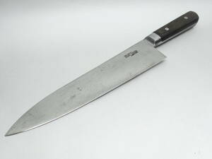 y6853 職人包丁 HIDARI TOGIKUNI 240㎜ 牛刀 鍔付き CARBON STEEL プロ用