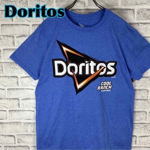 Doritos ドリトス クールランチ味 お菓子 企業ロゴTシャツ 半袖 輸入品 春服 夏服 海外古着 会社 センターロゴ スナック菓子 チップス