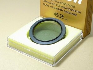 ▲30NM181▲Nikon　ニコン　CIRCULAR POLAR C-PL 円偏光フィルター　サーキュラーPL　62mm　外箱外ケース付き