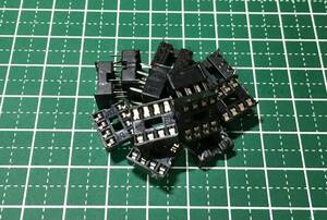 【新品】ICソケット DIP 8pin 板バネタイプ 20個_ICソケットDIP8P板バネx20_【追跡有り】