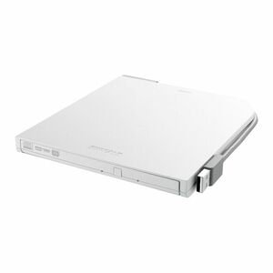 BUFFALO USB2.0 ポータブルDVDドライブ フラットデザイン ウルトラスリムタイプ ホワイト DVSM-PT58U2V-WH