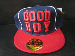 ★最新作入荷！キッズキャップ/B系HIPHOP/GOODBOY紺・男女兼用・CAP★