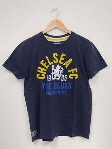 チェルシーFC Tシャツ ネイビー CHELSEA FC サイズS STAMFORD BRIDGE【2-762】