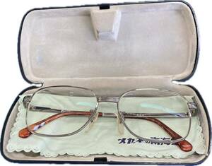 【即決980円】Sunfit　サンフィット　眼鏡　S－506　COL.3　54ロ16‐140　老眼鏡　中古　ケースセット　シニアグラス　おしゃれ　めがね