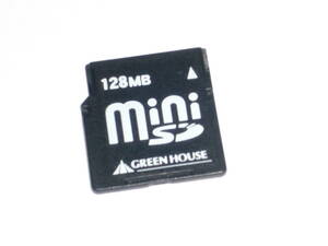 動作保証！GREEN HOUSE miniSDカード 128MB