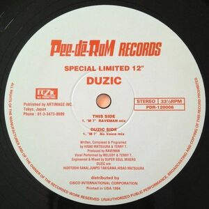 12 Duzic M 7 PDR120006 Pee-de-Rom Records /00250