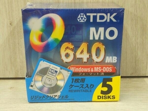 【未開封品/現状品】 TDK MO 640MB MO-R640DX5A