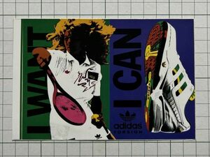 【adidas】古い アディダスのステッカー： 1980~1990年代 フランス ビンテージ トルション テニス スニーカー +Sb
