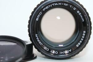 カビ無し レンズ良好 Kマウント PENTAX-M 85mm F2　レンズフィルター他付き #OP1065