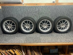 【10319】良品■ENKEI■PF01 18インチ アルミホイール 8.5J+48 PCD114.3 ■BRIDGESTONE■REGNO GR-XⅡ 2020年 タイヤ 4本セット